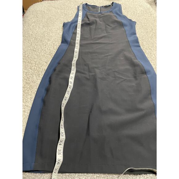 Athleta Women's Size Small Fuse Scuba Colorblock Sporty Dress Black Blue - Picture 5 of 6